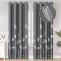 Estelar Textiler Blackout Curtains 52Wx84L 2 Panels - Dark Grey