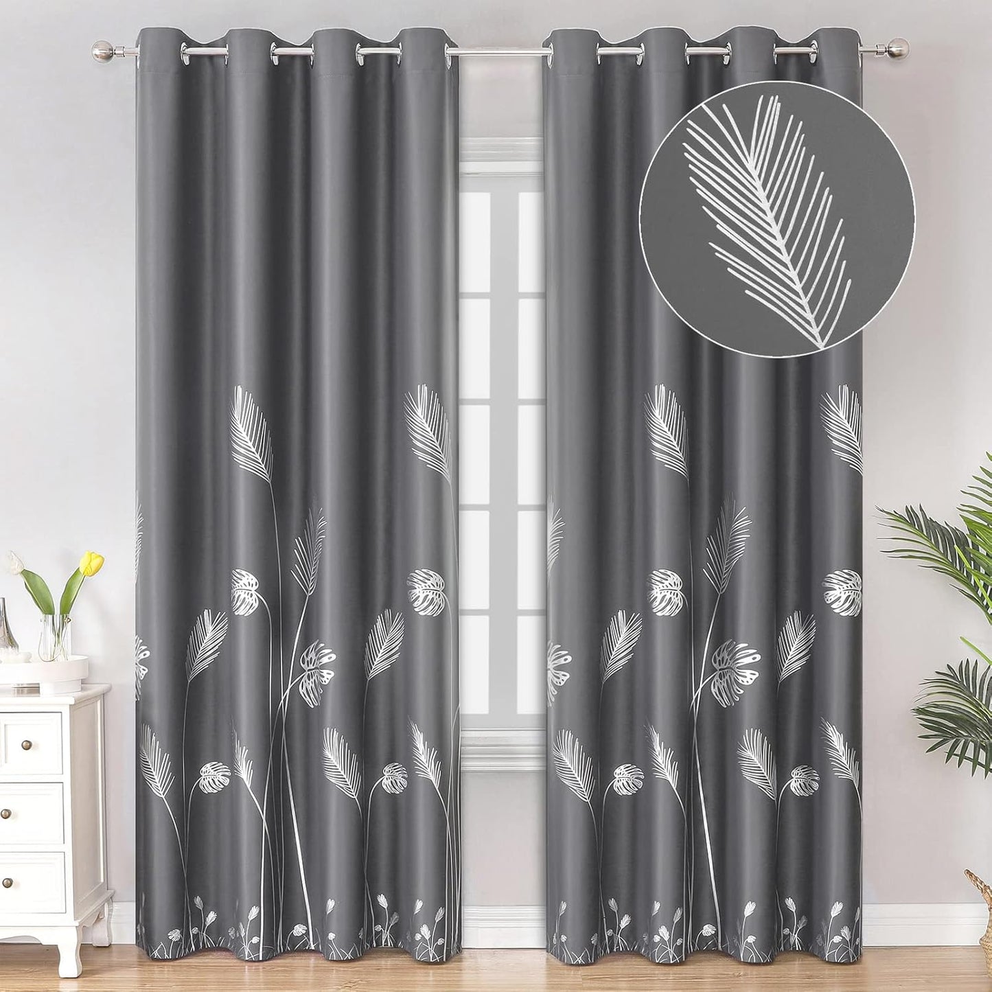 Estelar Textiler Blackout Curtains 84 Inches Long for Living Room