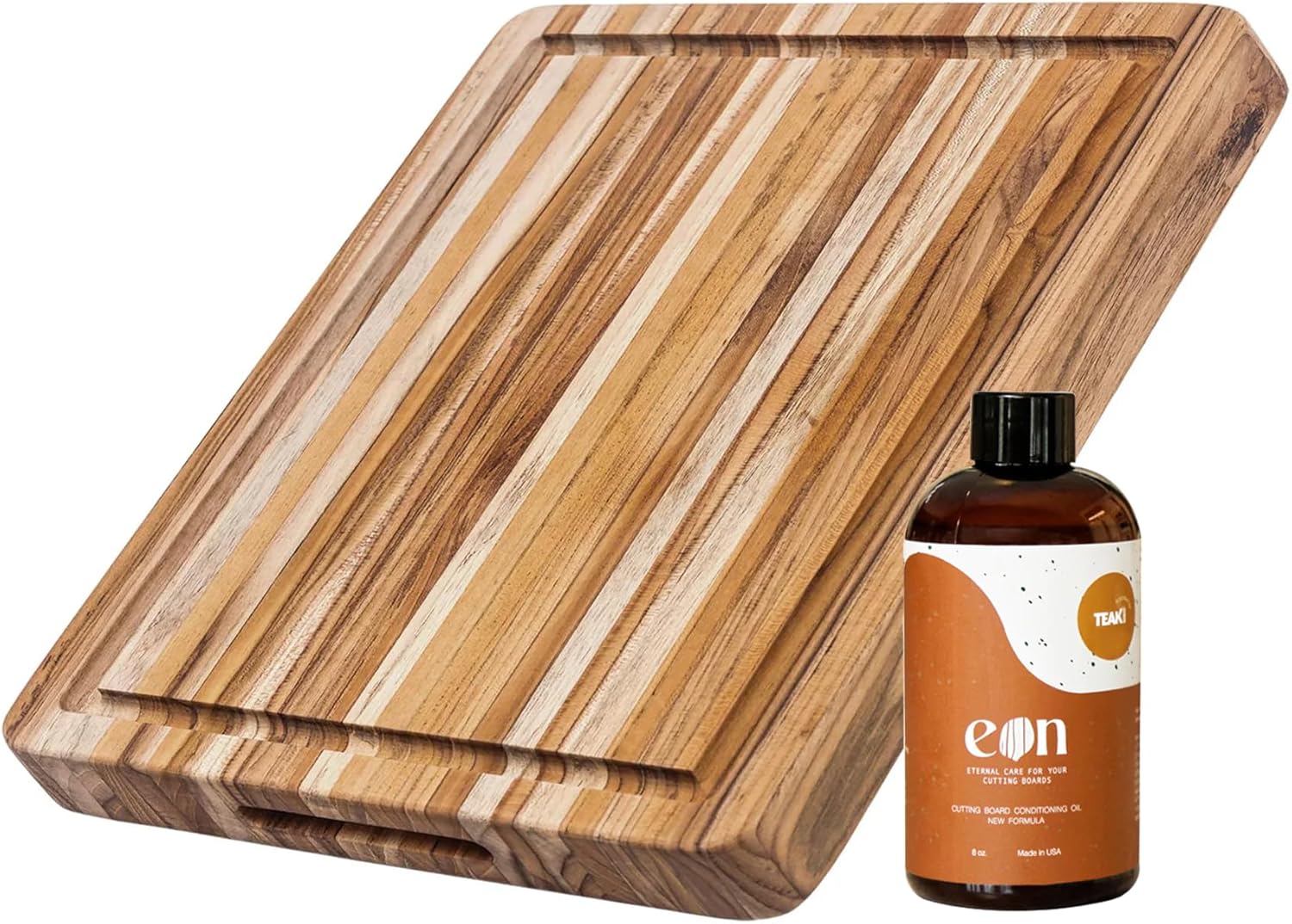 Teakhaus Carving Board and Oil Set for Kitchen Essentials