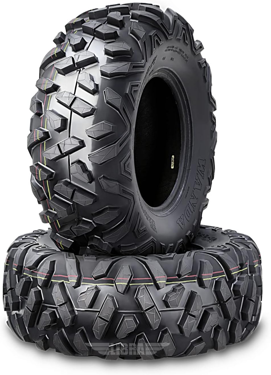 WANDA Set 2 All Terrain UTV ATV Tires 26X9-12 for Off-Road