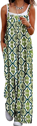 Women's Cotton Floral Boho Jumpsuit Wide Leg Overalls - Breathable