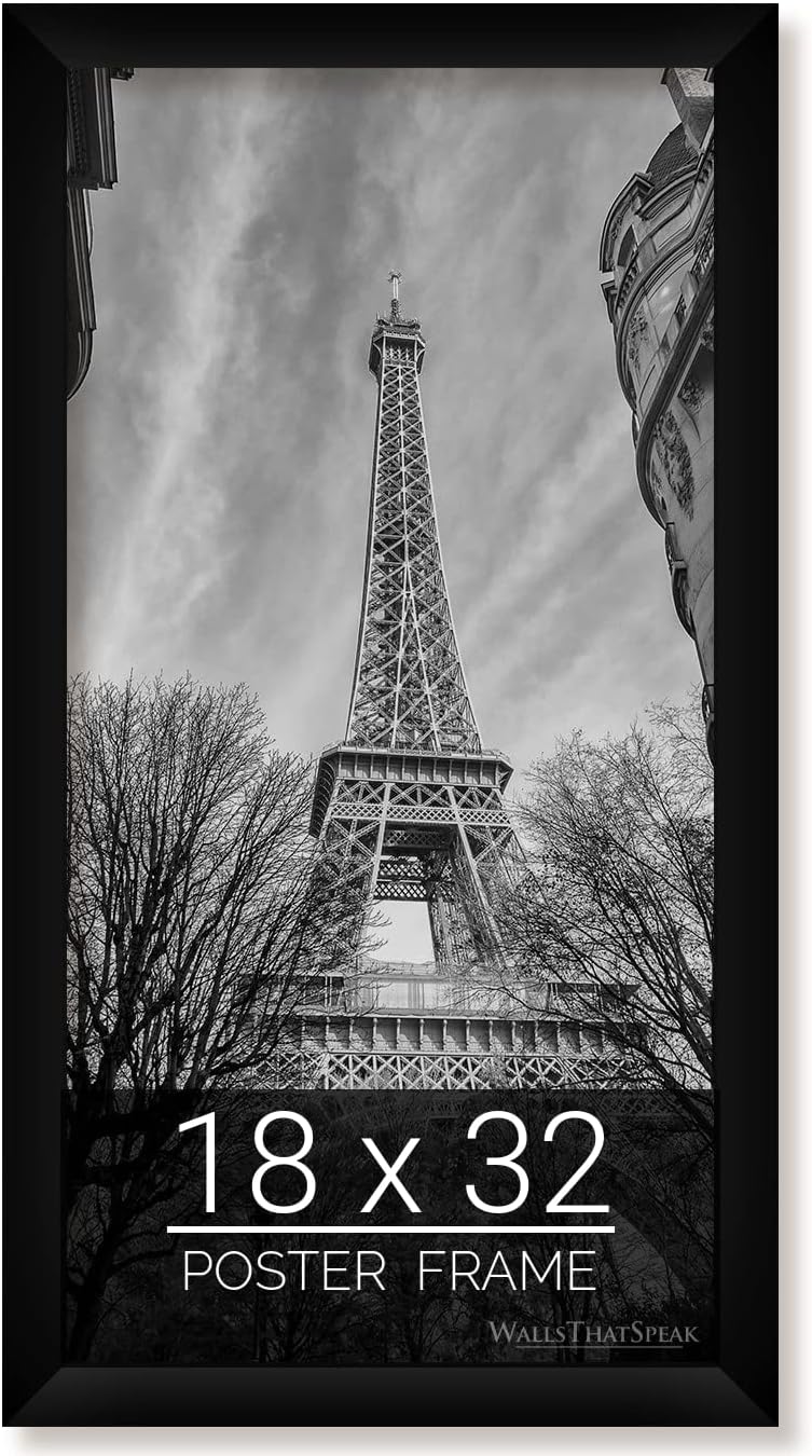 18x32 Black Picture Frame for Puzzles Posters Photos Artwork