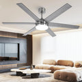 60 Inch Ceiling Fans with Lights and Remote - Quiet Reversible DC Fan