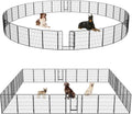 Dog Playpen 32 Panel 40 in High Folding Metal Exercise Pen - Portable