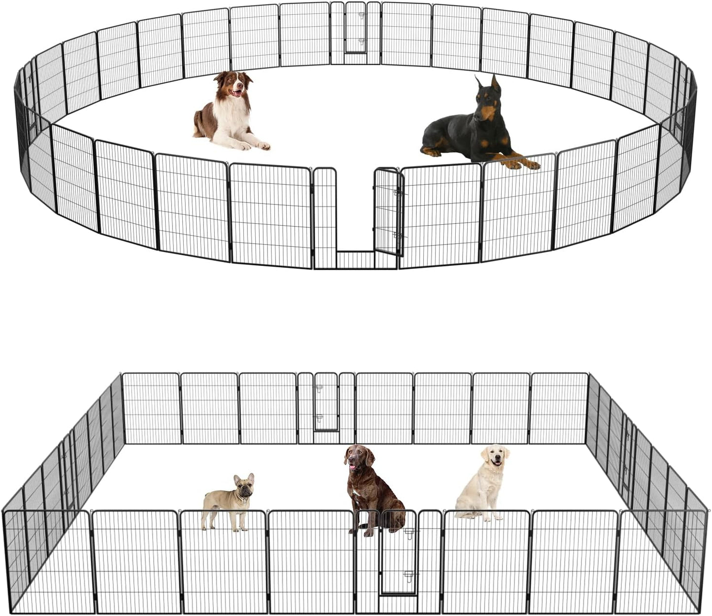 FDW Dog Playpen 32 Panels 40 Inch Heavy Duty Indoor Outdoor