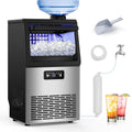 Commercial Ice Maker Machine 110Lbs/24H Clear Ice Cube Maker - Rapid