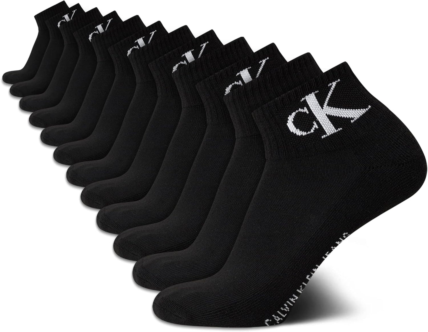 Calvin Klein Men's High Quarter Socks - Cushioned Comfort Pack