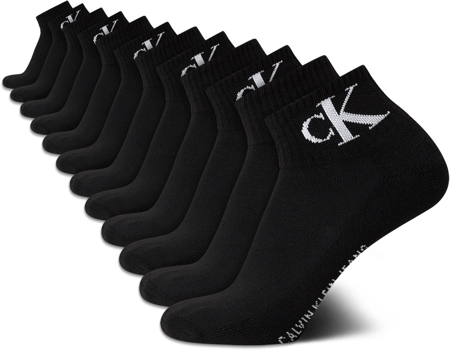 Calvin Klein Men's High Quarter Socks - Cushioned Comfort Pack