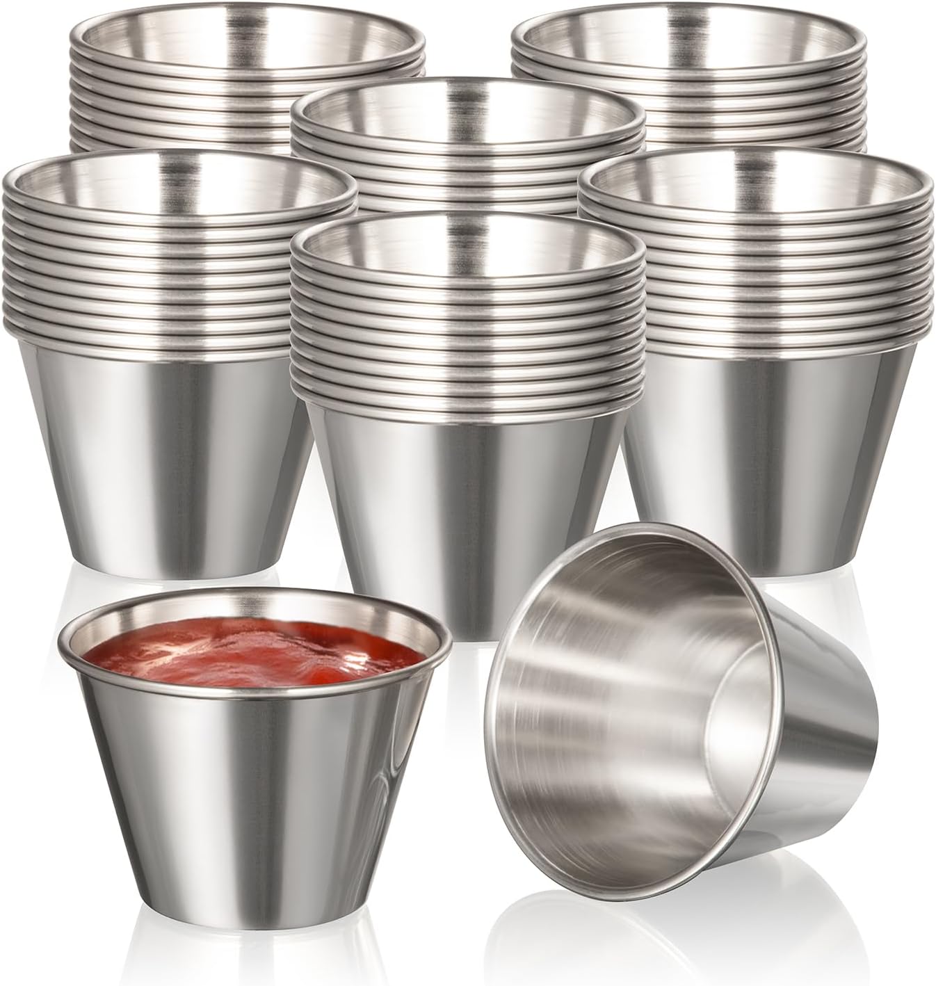 Stainless Steel Dipping Sauce Cups for Home and Restaurant Use