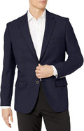 Men's Long-Sleeve Classic-Fit Stretch Blazer - Year-Round Wear