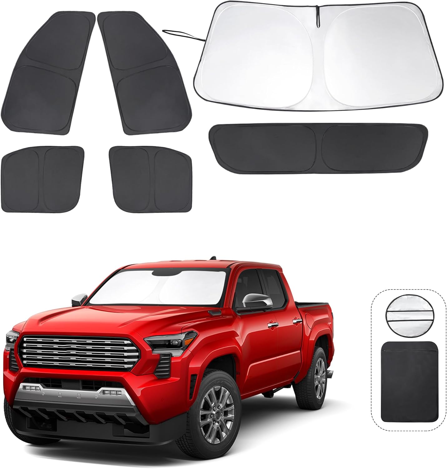 Custom Fit Windshield Sun Shade for 2024 2025 2026 Tacoma