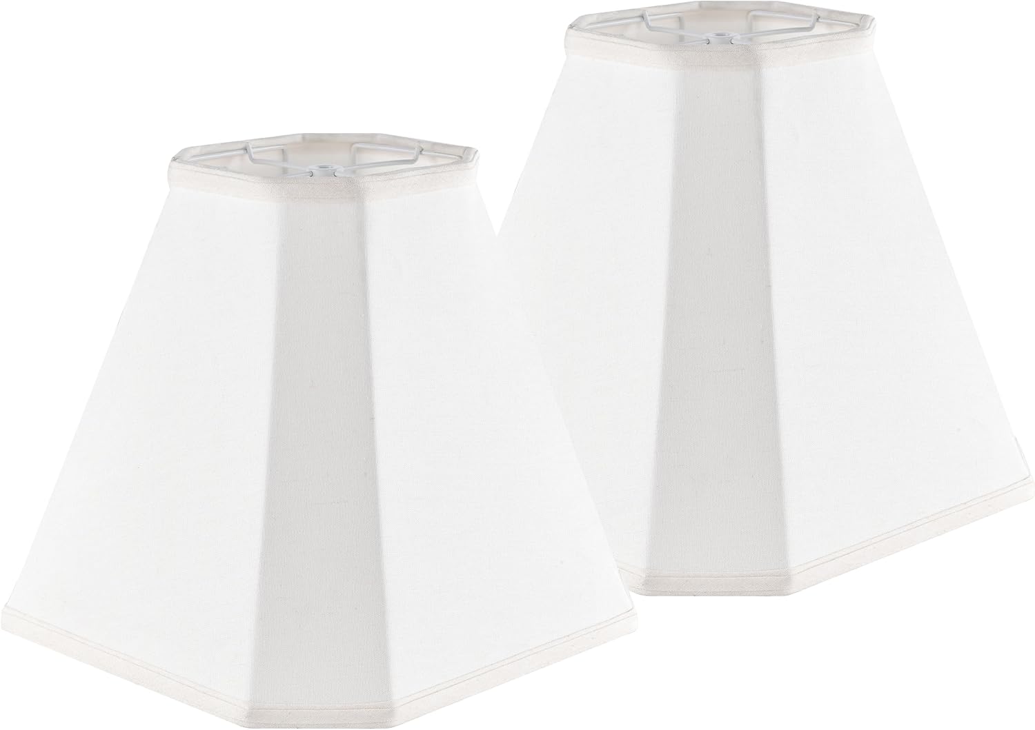 GO&SO Offwhite Linen Lampshade Set of 2 for Table & Floor Lamps
