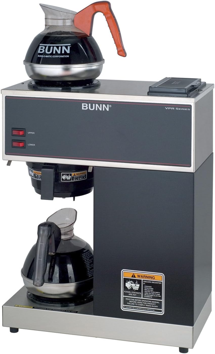 BUNN 12-Cup Pourover Coffee Brewer + 2 Easy Pour Decanters