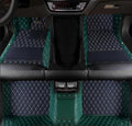 Customize All-Weather Luxury Leather Floor Mats for Cars - Edge Green