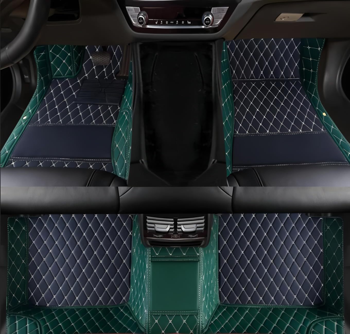 Customize All-Weather Protection Luxury Leather Floor Mats for Cars