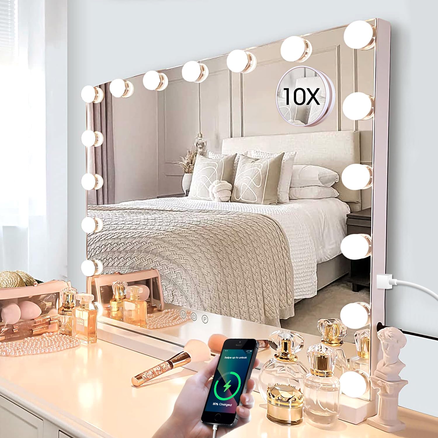 Kottova Large Vanity Mirror with Lights for Perfect Makeup