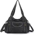 Angel Kiss Purses for Women Large Hobo Tote - Washed PU Leather