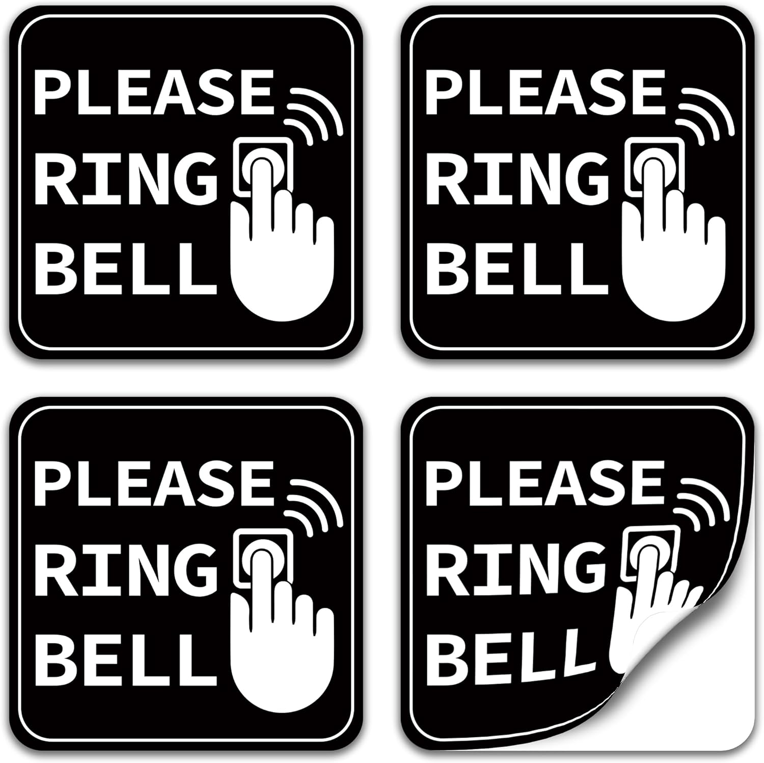 Waterproof Please Ring Doorbell Sign Sticker by LUHIMO