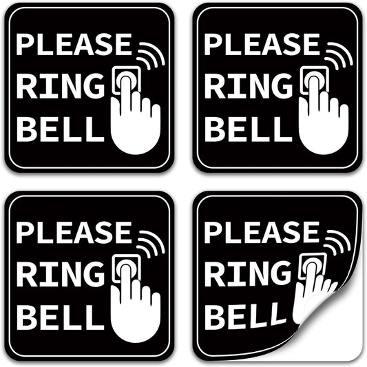 Waterproof Please Ring Doorbell Sign Sticker by LUHIMO