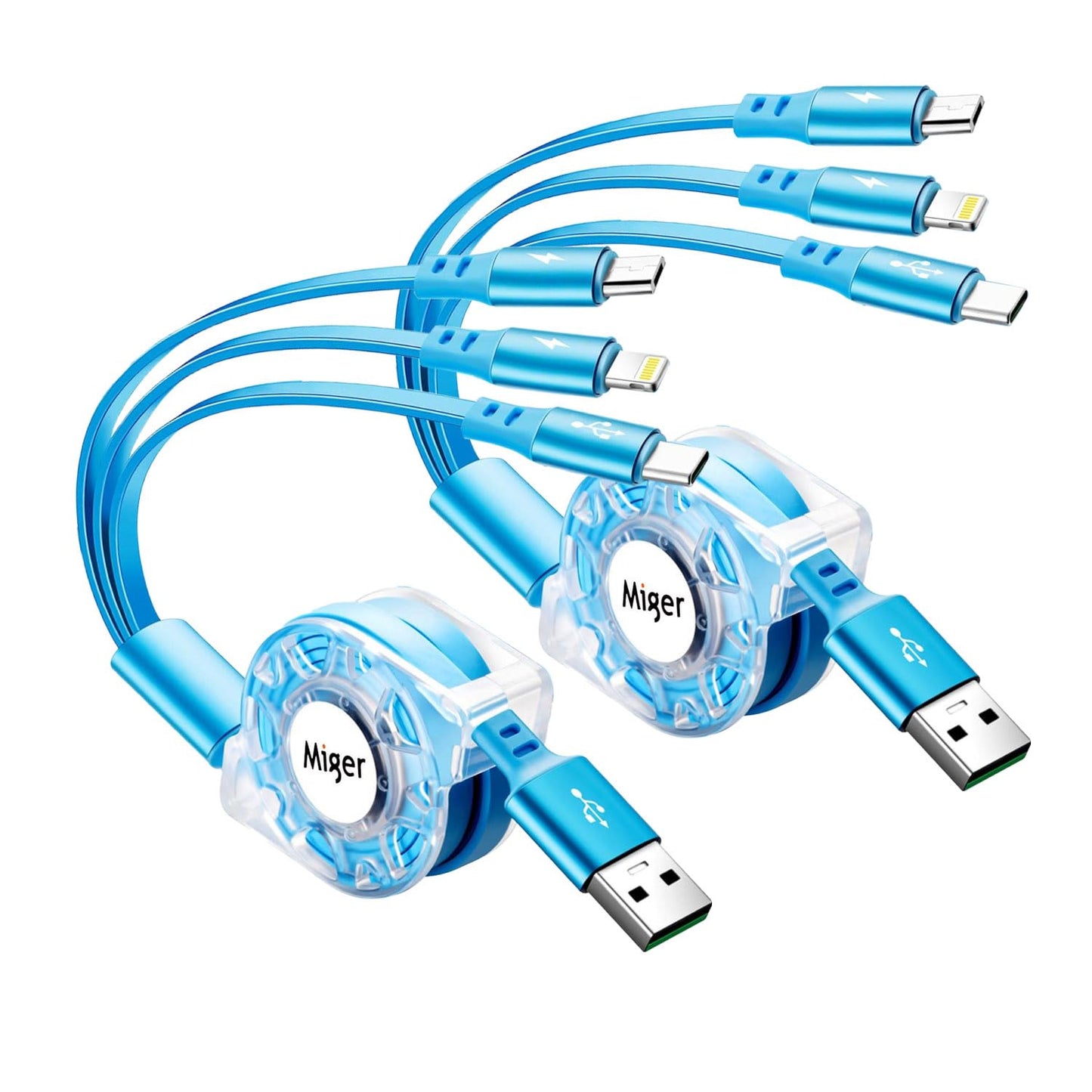 Retractable 3-in-1 Fast Charger by Miger