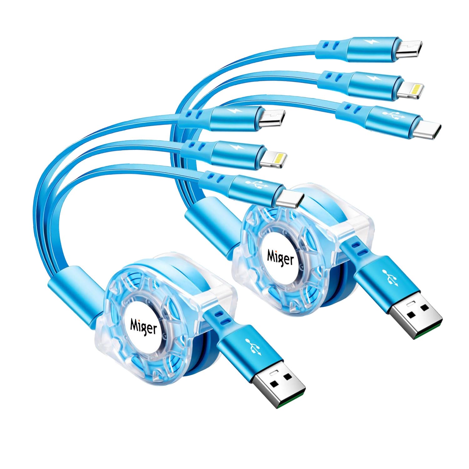 Retractable 3-in-1 Fast Charger by Miger