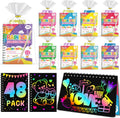 Party Favors for Kids 48 Pack Rainbow Scratch Art Notebooks - Bulk