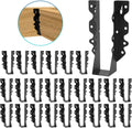 24PCS 2x8 Joist Hanger Black Powder Coating - Strong Joist Brackets