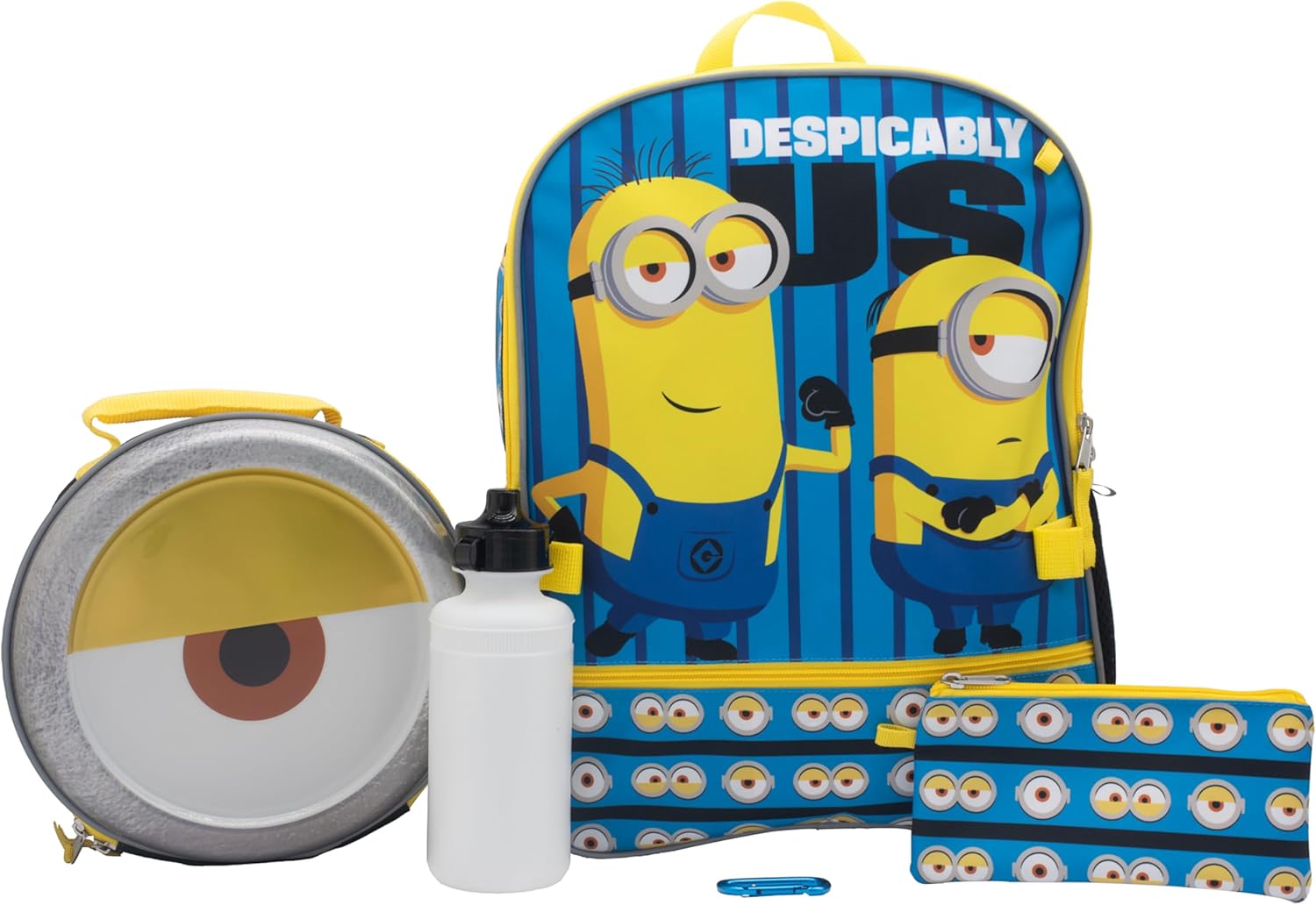Despicable Me Minions 4 Piece Backpack Set for Kids School