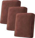 Velvet Stretch Couch Cushion Cover Slipcover (3 Piece) - Plush Seat