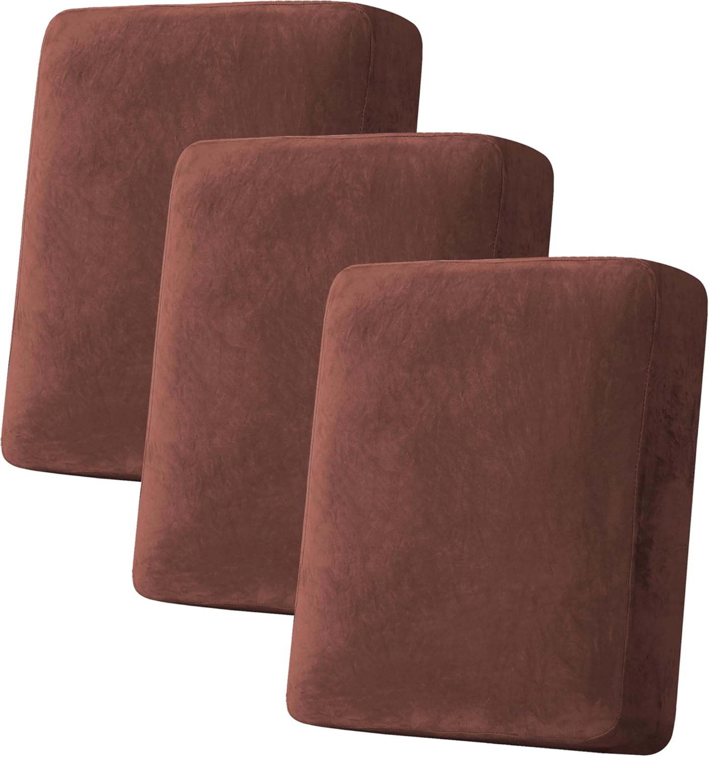H.VERSAILTEX Velvet Stretch Couch Cushion Cover for Sofa