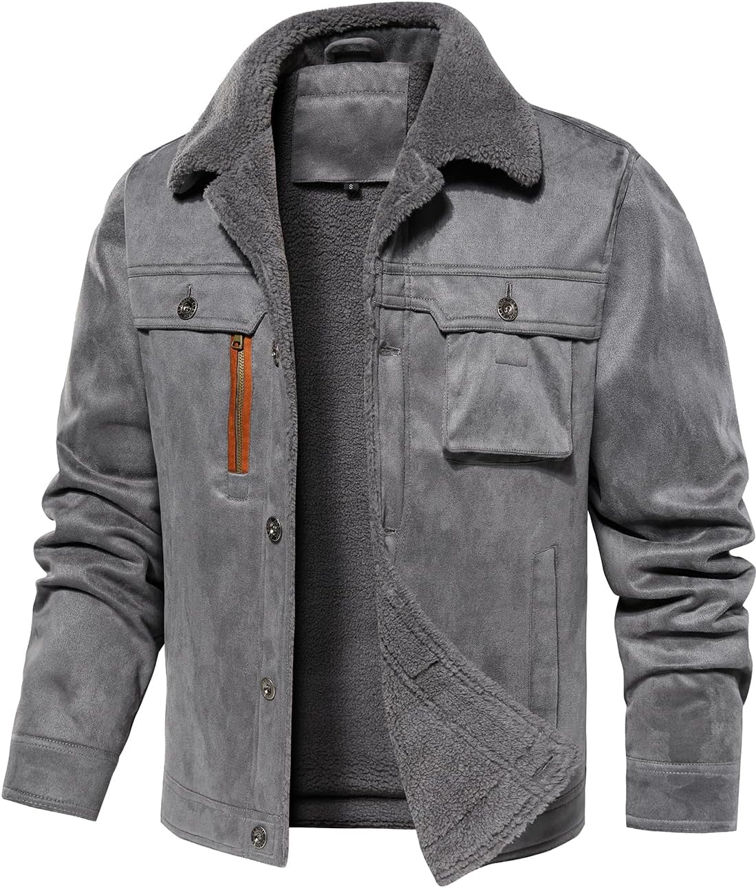 FANARCHER Faux Suede Sherpa Jacket: Cozy & Stylish Winter Essential
