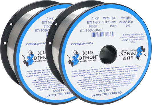 Blue Demon E71TGS Gasless Flux Core Welding Wire for All Positions