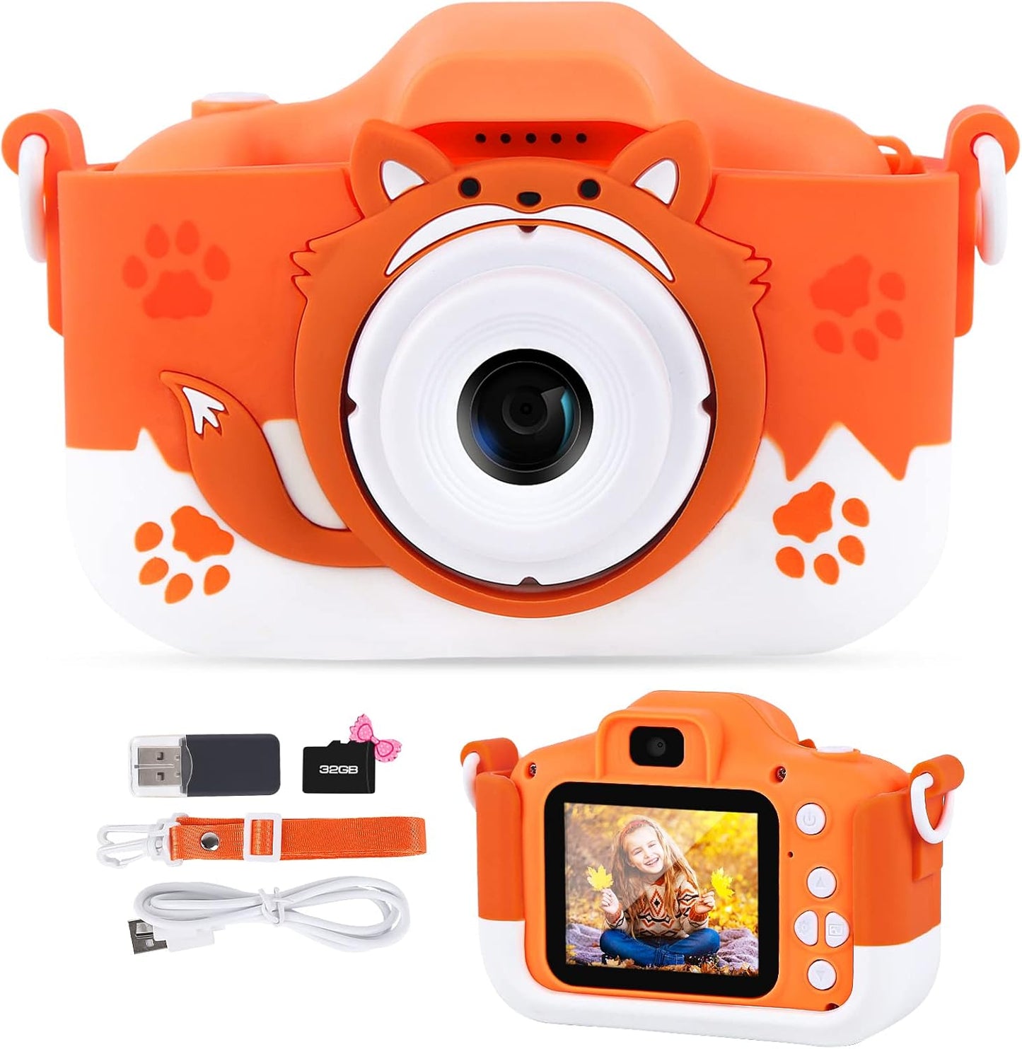 1080P HD Kids Camera for Fun Memories - Includes 32GB SD Card!