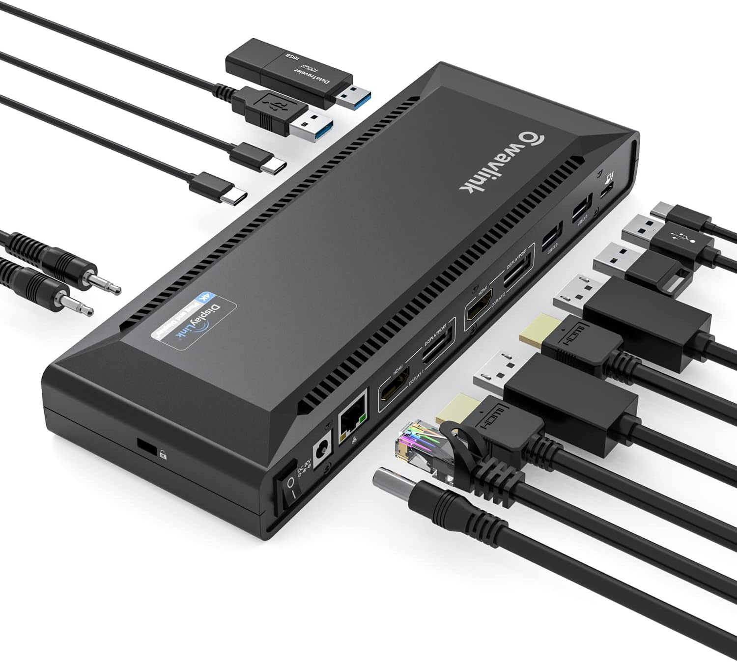 WAVLINK DisplayLink Docking Station for Dual 4K@60Hz Monitors
