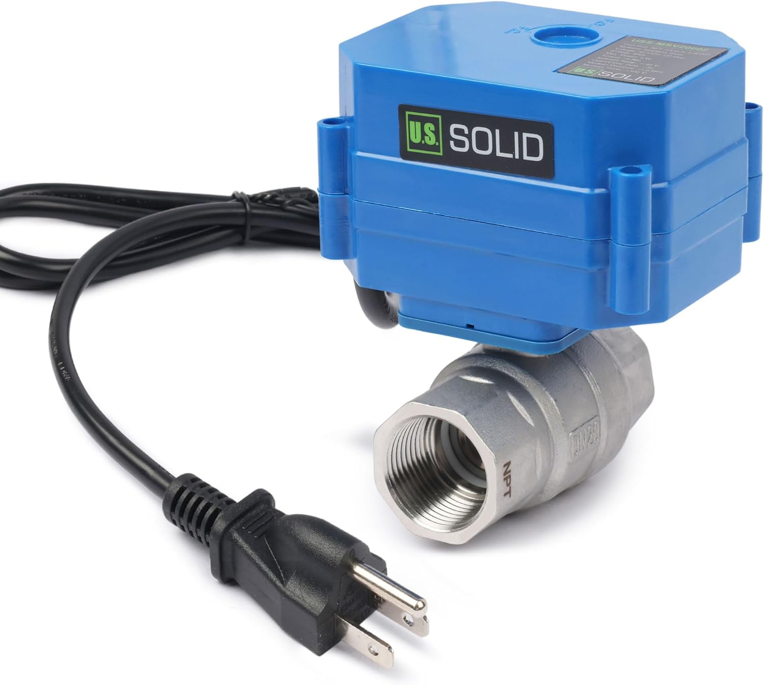 U.S. Solid 3/4in Motorized Ball Valve for Home Automation