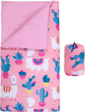 Wildkin Kids Sleeping Bag Roll-Up Design - Cozy Travel Nap Bag