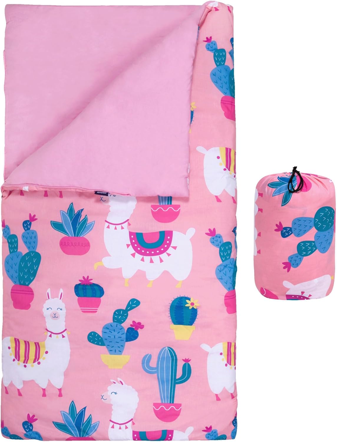 Wildkin Kids Sleeping Bag with Roll-Up Design for Travel