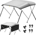 KAKIT 3 4 Bow Bimini Tops for Boats with Mesh Sides - Heavy Duty Sun
