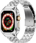 Stainless Steel Band with Case for Apple Watch Ultra 49mm - Silver