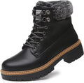 Womens Winter Hiking Boots - Waterproof Warm Casual Ankle Boots