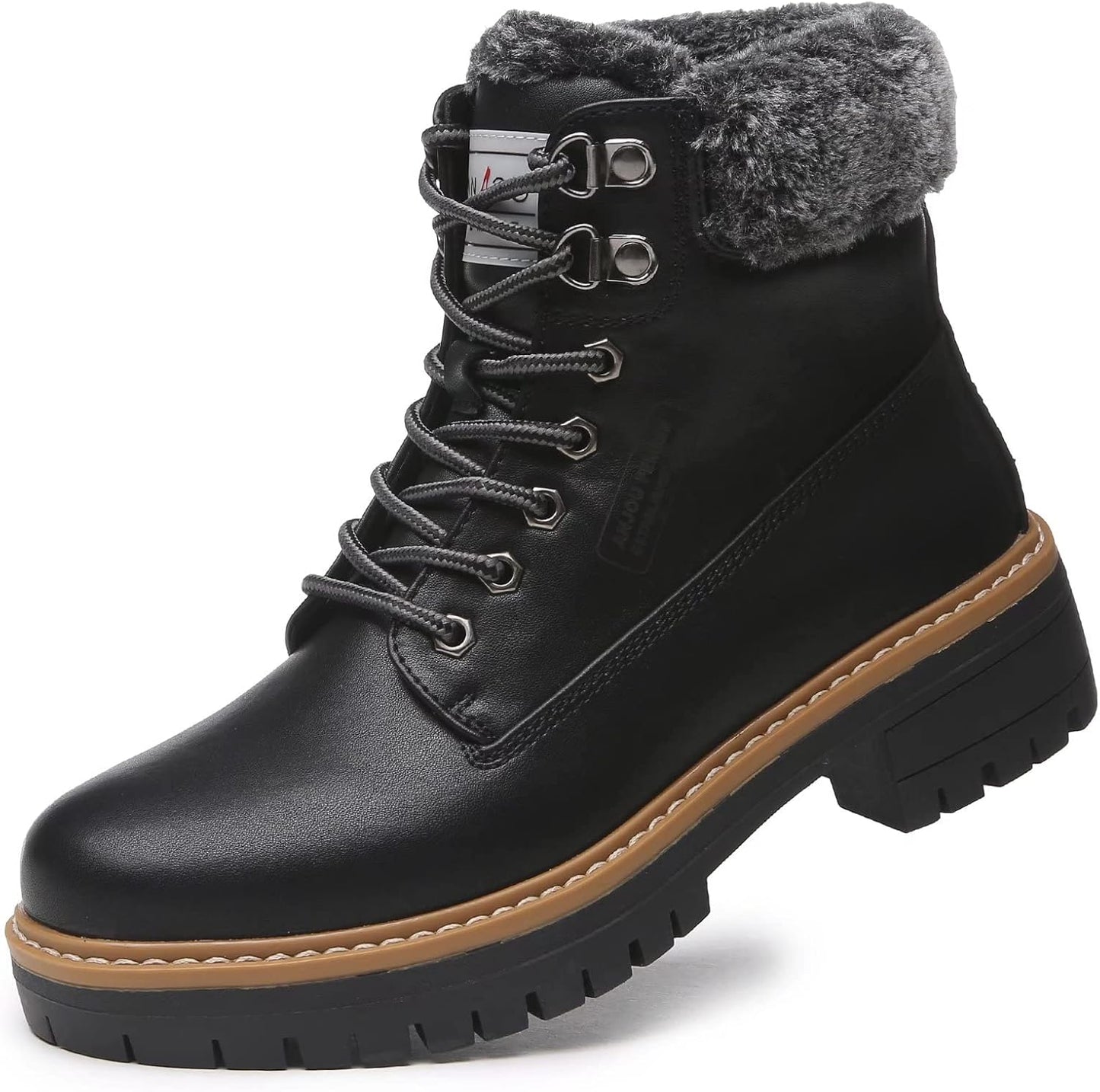 ANJOUFEMME Winter Hiking Boots for Women - Waterproof Casual Style