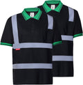 High Visibility Short Sleeve Reflective Safety T-Shirt for Men - Class