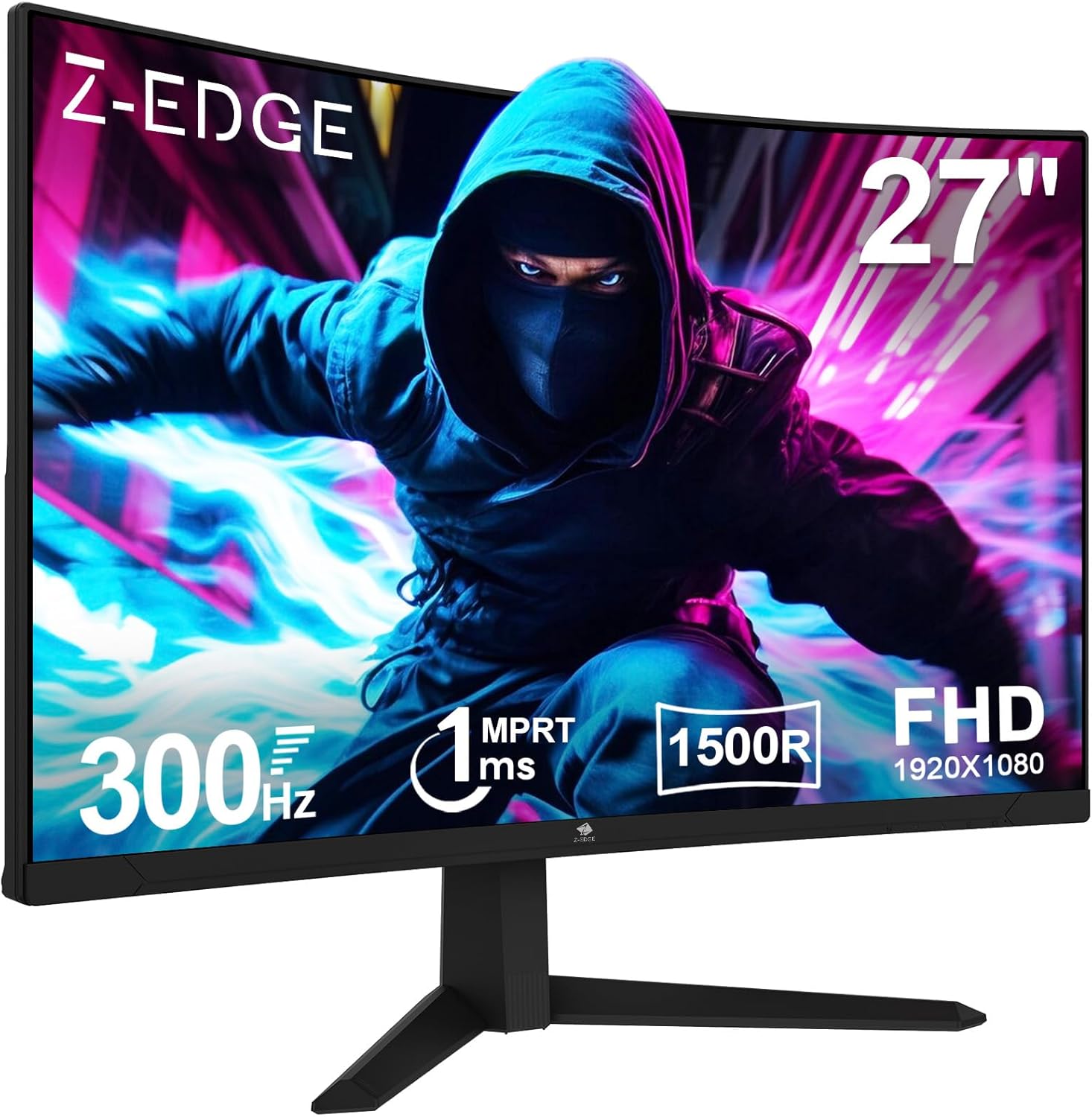 Z-Edge 27 FHD Curved Gaming Monitor - 300Hz Refresh Rate
