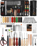 Leather Tool Kit 102PCS - Complete Leatherworking Set with Storage Bag