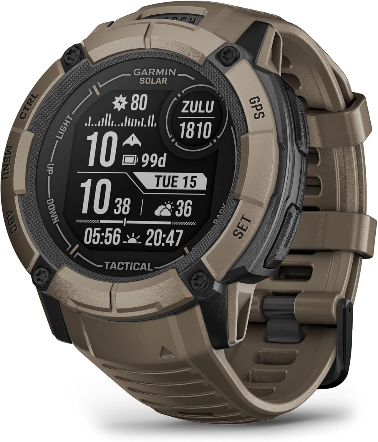Garmin Instinct 2X Solar - Tactical Edition - Solar-Powered Smartwatch