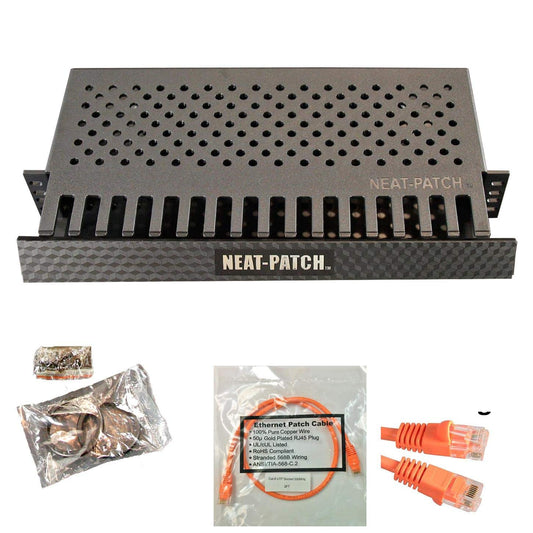 Neat Patch MINI 1U Low Profile Cable Management Kit for 72 Cables