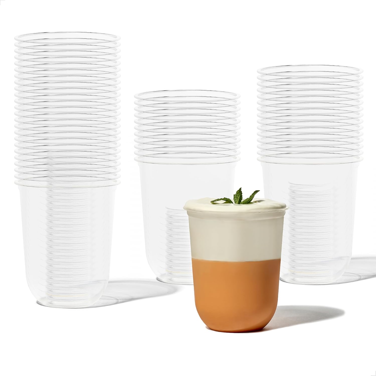 TOSSWARE NATURAL Arc Plant Based Cups 16 oz for Parties