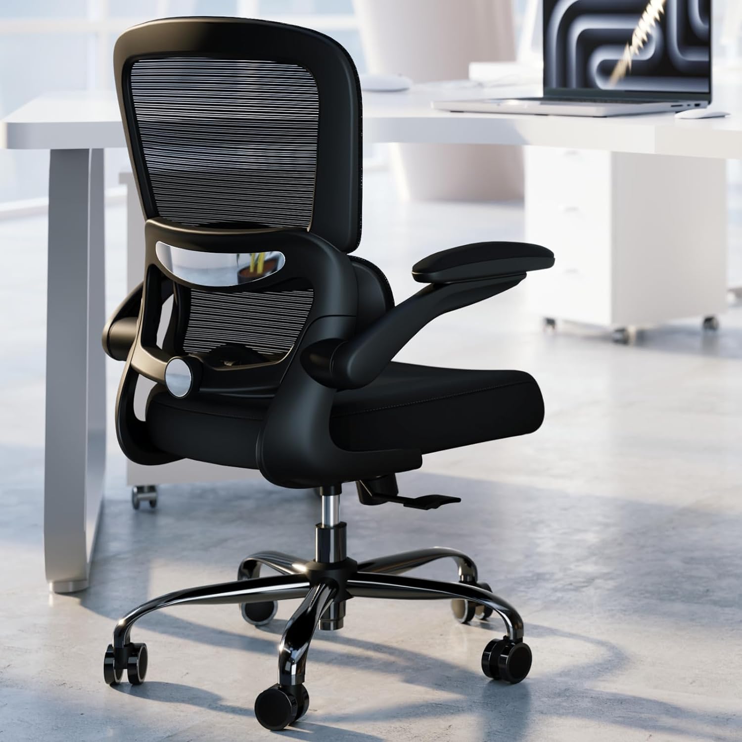 "Adjustable Lumbar Support Mesh Office Chair - TRALT"