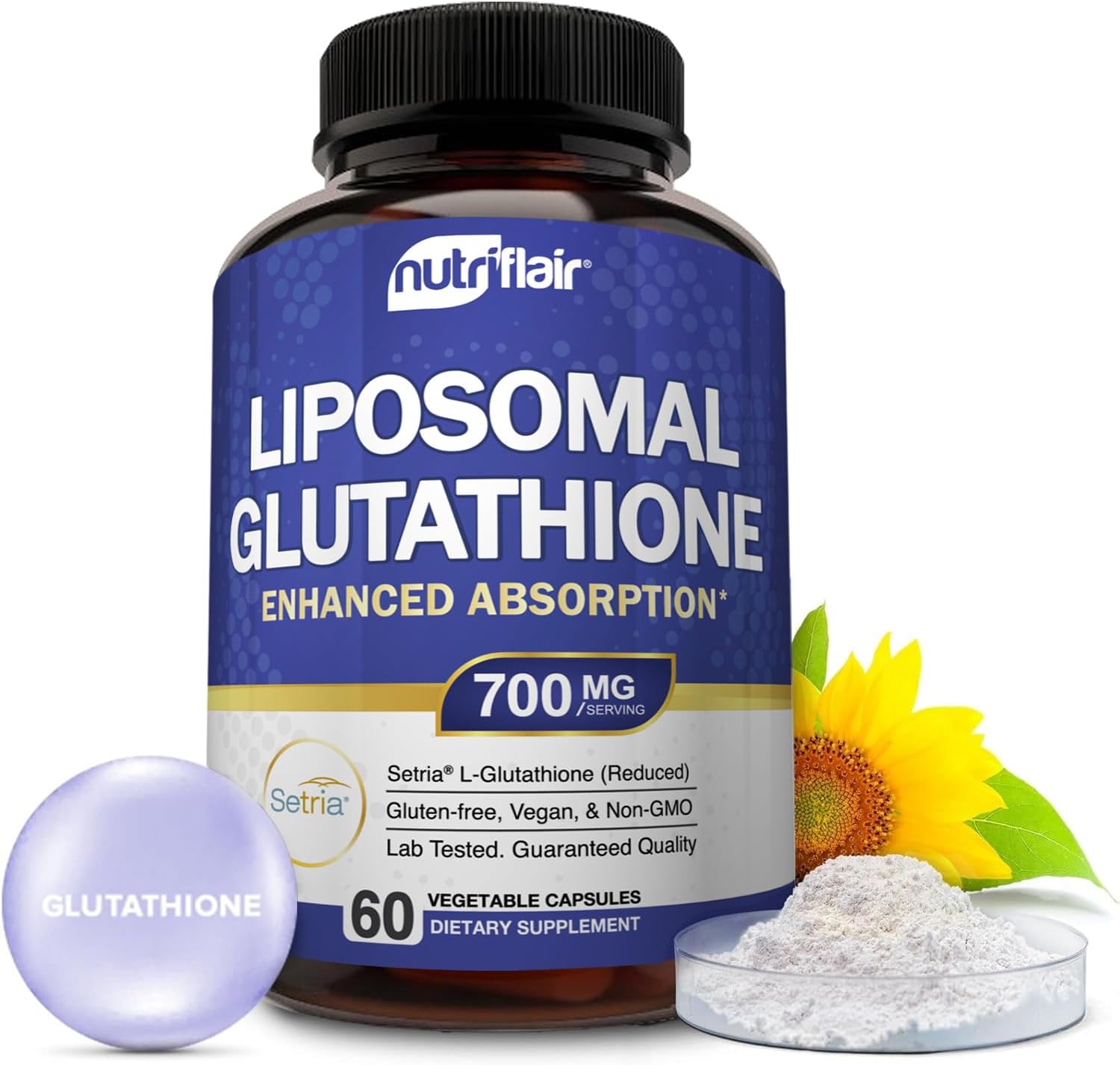 Liposomal Glutathione Supplement 700mg for Enhanced Wellness