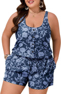 Summer Mae Plus Size Swim Romper One Piece Swimsuit - Modest Fit beach